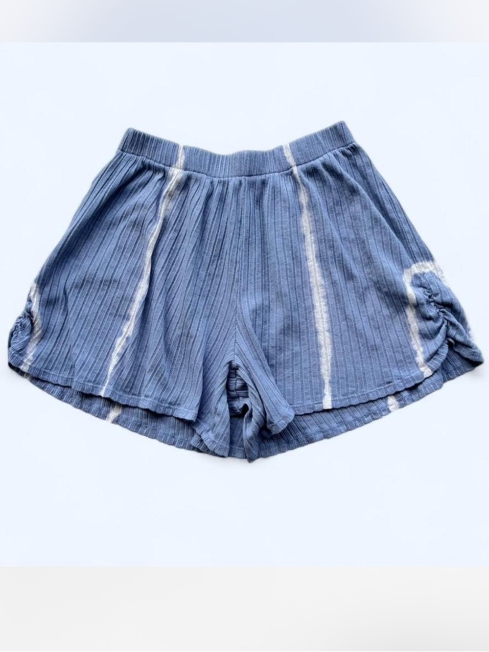 Free People Tie Dye Pointelle High Rise Shorts Flowy Flirty Boho Lounge 70s
